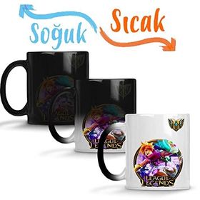 Baskı Dükkanı Ezreal Lol League of Legends Sihirli Porselen Kupa