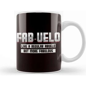 Baskı Dükkanı Fabuelo Abuelo Fabulous Grandfather Grandpa Granddad Father Porselen Beyaz Kupa Bardak