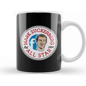 Baskı Dükkanı Facebook Mark Zuckerberg All Star Converse Logo Porselen Beyaz Kupa Bardak