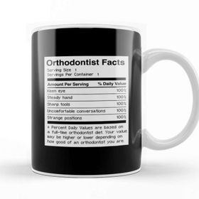 Baskı Dükkanı Facts Funny Dentist Orthodontist Kupa
