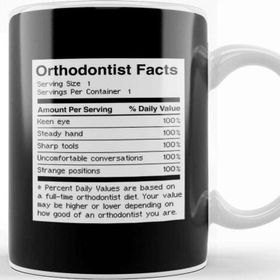 Baskı Dükkanı Facts Funny Dentist Orthodontist Kupa