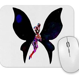 Baskı Dükkanı Fada Com Flores E Asas De Universo Mouse Pad