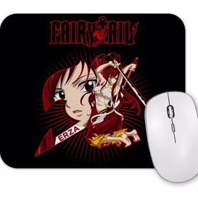 Baskı Dükkanı Fairy Tail Erza Scarlet Guild Symbol Swords Anime Manga Mouse Pad