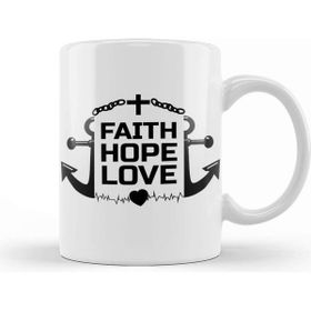 Baskı Dükkanı Faith Hope Love Kupa Bardak