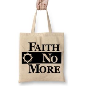 Baskı Dükkanı Faith No More Primus Incubus Soundgarden Rage Against The Machine Bez Uzun Saplı Krem Rengi Çanta