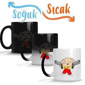 Baskı Dükkanı Family Guy 01 Sihirli Porselen Kupa