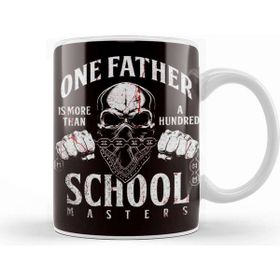 Baskı Dükkanı Father Skull Dad Daddy Papa Poppa Stepdad Husband Family Kupa Bardak