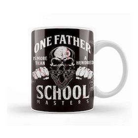 Baskı Dükkanı Father Skull Dad Daddy Papa Poppa Stepdad Husband Family Kupa Bardak