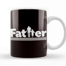 Baskı Dükkanı Father Son Daughter Papa Dad Daddy Stepdad Poppa Husband Beyaz 330 ml Porselen Kupa Bardak