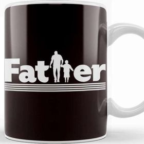 Baskı Dükkanı Father Son Daughter Papa Dad Daddy Stepdad Poppa Husband Beyaz 330 ml Porselen Kupa Bardak