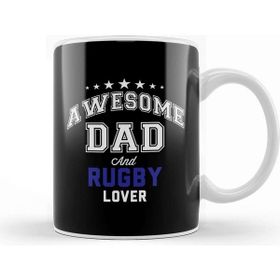 Baskı Dükkanı Fathers Day Awesome Dad And Football Lover Kupa Bardak