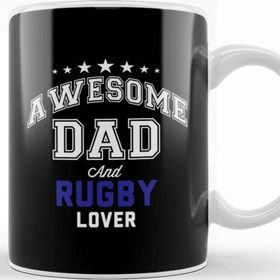 Baskı Dükkanı Fathers Day Awesome Dad And Football Lover Kupa Bardak