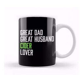 Baskı Dükkanı Fathers Day Great Dad Great Husband Cider Lover Kupa Bardak