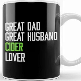 Baskı Dükkanı Fathers Day Great Dad Great Husband Cider Lover Kupa Bardak