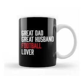 Baskı Dükkanı Fathers Day Great Dad Great Husband Football Kupa Bardak