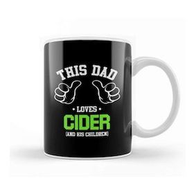 Baskı Dükkanı Fathers Day This Dad Loves Cider And His Children Kupa Bardak