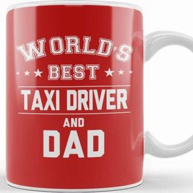 Baskı Dükkanı Fathers Day Worlds Best Biker And Dad Beyaz 330 ml Porselen Kupa Bardak