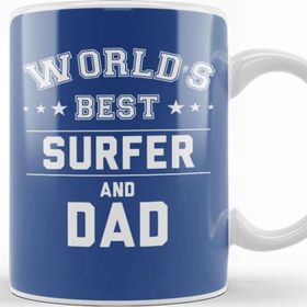 Baskı Dükkanı Fathers Day World's Greatest Dad Beyaz 330 ml Porselen Kupa Bardak