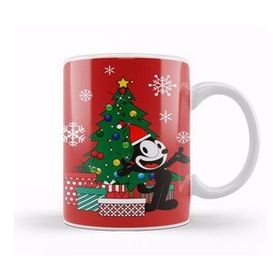 Baskı Dükkanı Felix The Cat Around The Christmas Tree Kupa Bardak