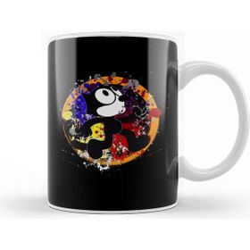 Baskı Dükkanı Felix The Cat Colour Kupa Bardak
