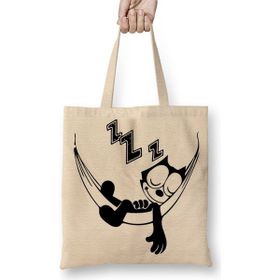 Baskı Dükkanı Felix The Cat Hammock Bez Çanta