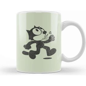 Baskı Dükkanı Felix The Cat Retro Faded Design Kupa Bardak