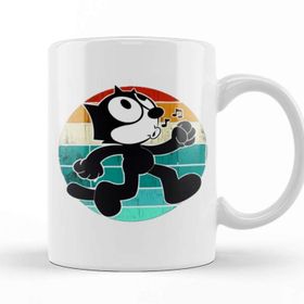 Baskı Dükkanı Felix The Cat Retro Kupa Bardak