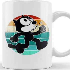 Baskı Dükkanı Felix The Cat Retro Kupa Bardak