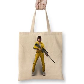 Baskı Dükkanı Female Battlegrounds Playerunknown's Battlegrounds Garena Pubg Bez Çanta