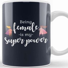 Baskı Dükkanı Feminism Being Female Is My Super Power Kupa Bardak
