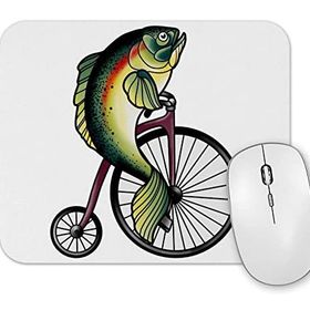 Baskı Dükkanı Feminism Fish Without A Bicycle Balık Mouse Pad