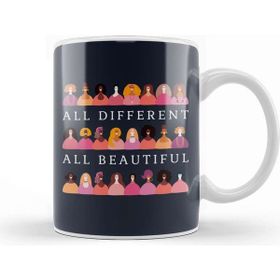 Baskı Dükkanı Feminism Girl Power All Different All Beautiful Kupa Bardak