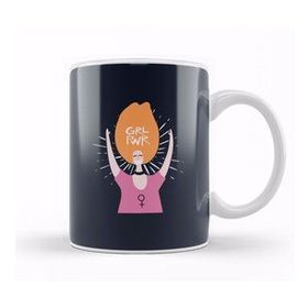 Baskı Dükkanı Feminism Grl Pwr Text Kupa Bardak