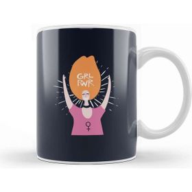 Baskı Dükkanı Feminism Grl Pwr Text Kupa Bardak