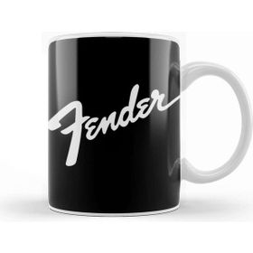 Baskı Dükkanı Fender Music Bass Guitar Design Kupa Bardak