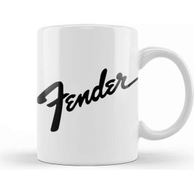 Baskı Dükkanı Fender Music Bass Guitar Logo Kupa Bardak