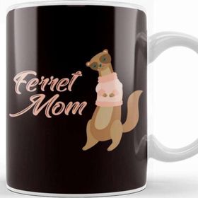 Baskı Dükkanı Ferret Mom Ferrets Lover Animal Welfare Polecat Fans Zoo Kupa Bardak