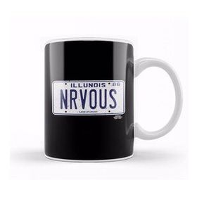 Baskı Dükkanı Ferris Bueller Nrvous License Plate Beyaz 330 ml Porselen Kupa Bardak
