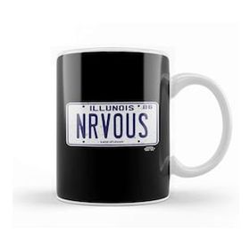 Baskı Dükkanı Ferris Bueller Nrvous License Plate Beyaz 330 ml Porselen Kupa Bardak