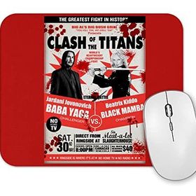 Baskı Dükkanı Fight Clash of Titans Mouse Pad