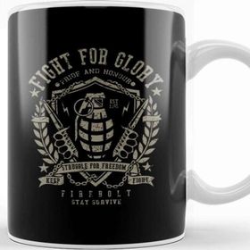 Baskı Dükkanı Fight For Glory Pride And Honour Firebolt Kupa Bardak