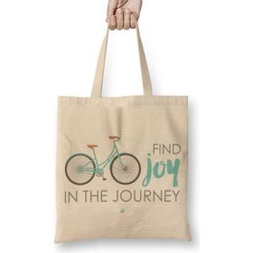 Baskı Dükkanı Find Joy In The Journey Bike Bayan Günlük Çanta
