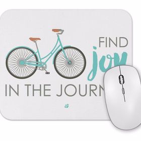 Baskı Dükkanı Find Joy in the Journey Bike Mouse Pad