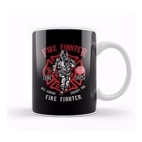 Baskı Dükkanı Fire Fighter Department Kupa Bardak