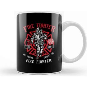 Baskı Dükkanı Fire Fighter Department Kupa Bardak
