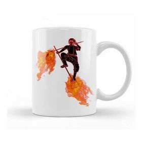 Baskı Dükkanı Fire Force Shinmon Benimaru Black Kupa Bardak