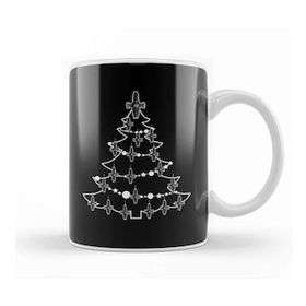 Baskı Dükkanı Firefly Serenity Christmas Tree Baubles Kupa Bardak