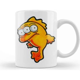 Baskı Dükkanı Fish Blinky 01 Beyaz 330 ml Porselen Kupa Bardak