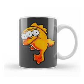 Baskı Dükkanı Fish Blinky 01 Beyaz 330 ml Porselen Kupa Bardak