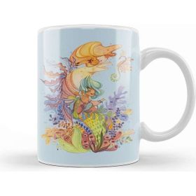 Baskı Dükkanı Fish Pisces 01 Beyaz 330 ml Porselen Kupa Bardak